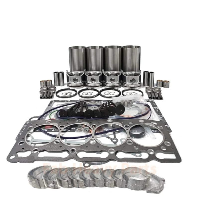 Fits Komatsu Backhoe WB150WSC - 2 WB93R - 2 WB97R - 2 WB98A - 2 Yanmar 4TNE106T Fits Komatsu 4D106T Engine Overhaul Rebuild Kit - Fab Heavy Parts