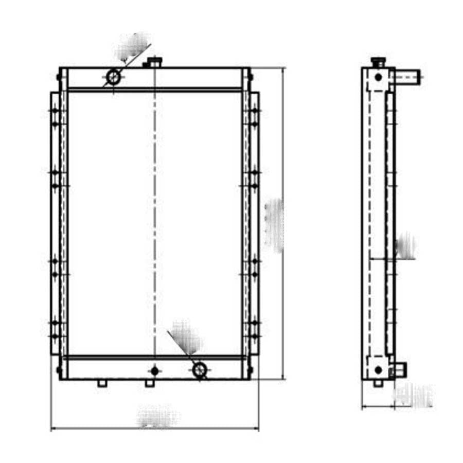 For Doosan Excavator DH220-9 DH220-9E DH225-9 Hydraulic Radiator Assembly