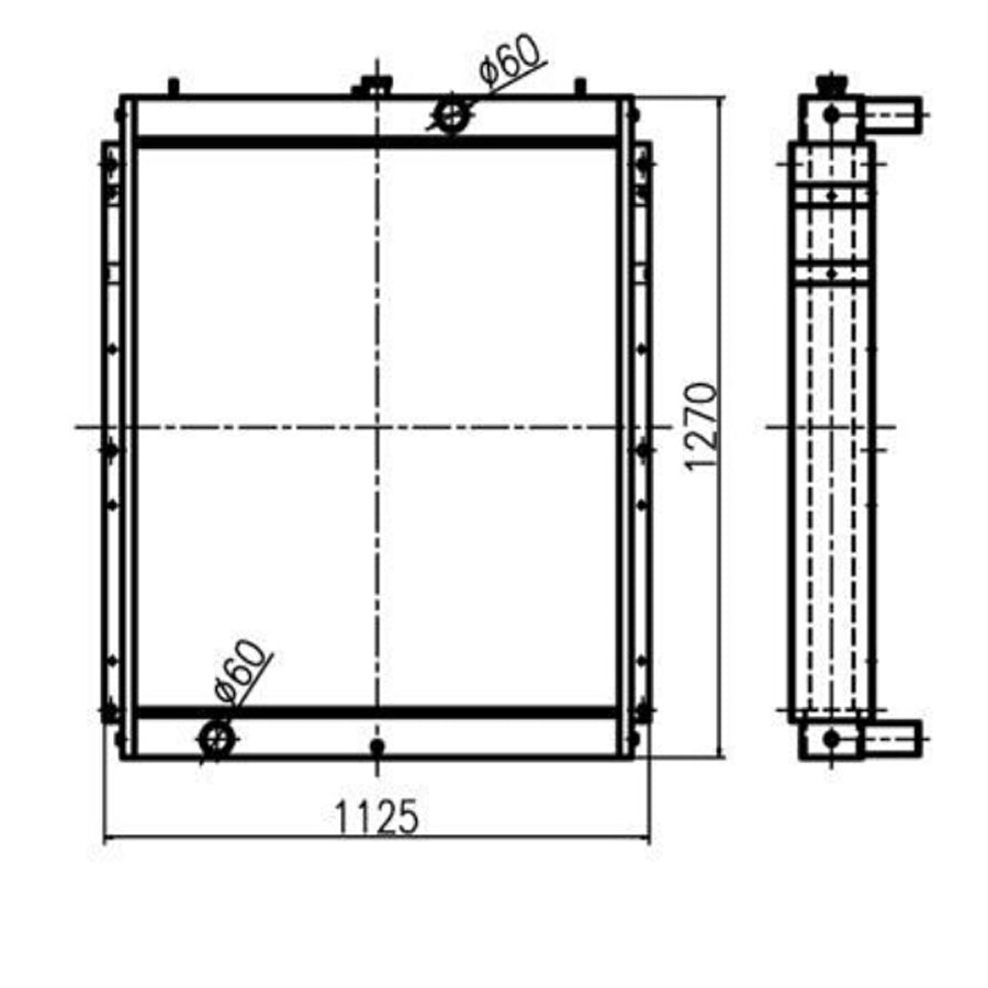 ドゥーサン掘削機DH550-7油圧ラジエーターアセンブリの場合