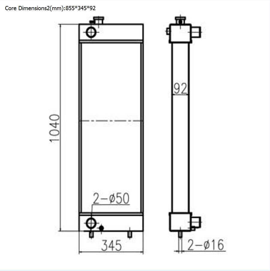 For Doosan Excavator DX225 Hydraulic Radiator Assembly