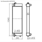 Para Doosan Excavator DX225 Conjunto de radiador hidráulico