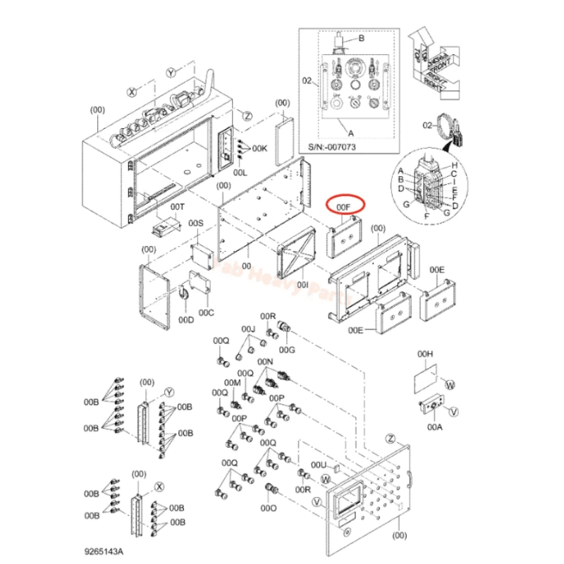 For Hitachi Excavator ZX270 - 3 ZX280LC - 3 Big Controller V - ECU 9292116 - Fab Heavy Parts