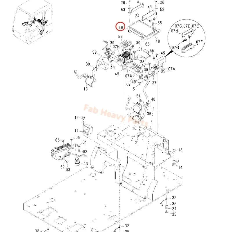 For Hitachi Excavator ZX270 ZX280LC Computer Board Controller 9226754 - Fab Heavy Parts