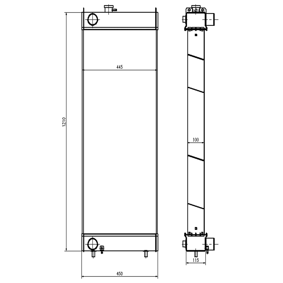 For Hitachi Excavator ZX330 - 3 ZX350H - 3 ZX400W - 3 Hydraulic Radiator Core Assembly 4649913 - Fab Heavy Parts