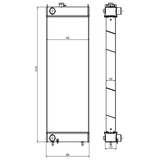 For Hitachi Excavator ZX330 - 3 ZX350H - 3 ZX400W - 3 Hydraulic Radiator Core Assembly 4649913 - Fab Heavy Parts