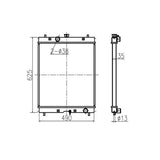 For Hitachi Excavator ZX60 - HCMC ZX70 ZX70 - HHE ZX80LCK ZX80SB - HCME Hydraulic Radiator Core Ass0embly 4479181 - Fab Heavy Parts