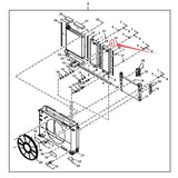 For Hitachi Excavator ZX650LC - 3 ZX670LC - 5G ZX670LCH - 3 ZX670LCH - 5G ZX670LCR - 3 ZX670LCR - 5G Hydraulic Radiator Core Assembly 4654973 - Fab Heavy Parts