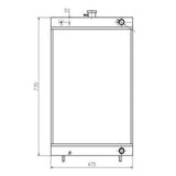 For Hyundai Excavator R60 - 7 Hydraulic Radiator Core Assembly New Type - Fab Heavy Parts