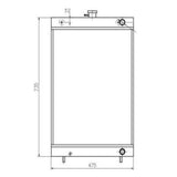 Hyundai Excavator R60-7 hydraulijäähdyttimen ydinkokoonpanoon, uusi tyyppi