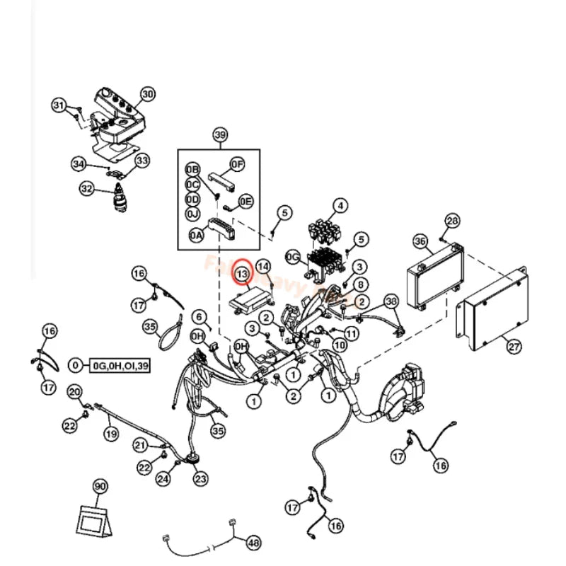 Fits for John Deere Excavator 160DLC 200DLC 225DLC Vehicle Controller V-ECU 4631129