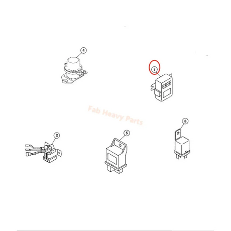 Fits for John Deere Excavator 75D 85D Engine Controller Panel E-ECU 8980305740