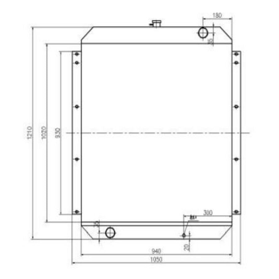 Kato Excavator HD2045油圧ラジエーターアセンブリの場合