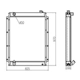 For Kato Excavator HD820R Hydraulic Radiator Assembly - Fab Heavy Parts