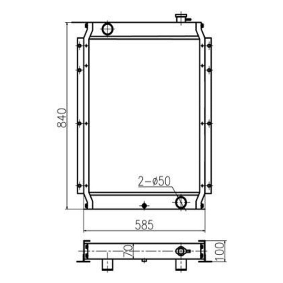 Kobelco掘削機SK120油圧ラジエーターアセンブリの場合