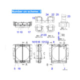 Convient pour Komatsu Dump Truck HM250-2 HM300-2 Assemblage du noyau du radiateur hydraulique 56D-03-21221