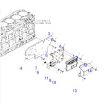 Passend für Komatsu Muldenkipper HM300-2 Motor 6D125 Kraftstoffmotorsteuerung E-ECU 600-461-1200 600-461-1201