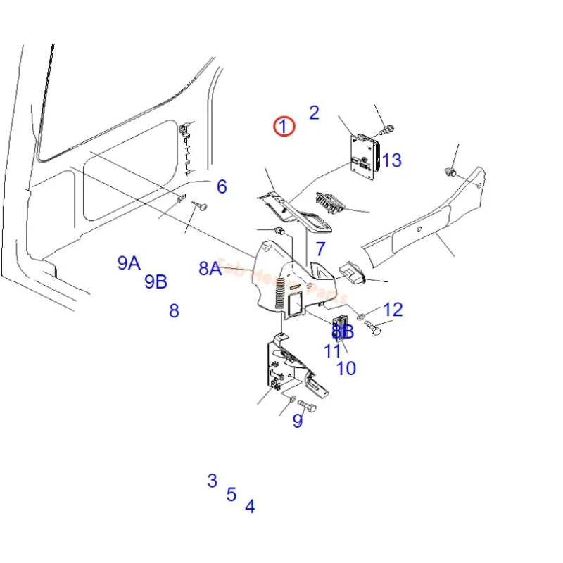 Fits For Komatsu Excavator PC128UU-2 Monitor 7835-11-2004