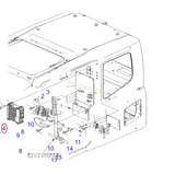 Fits For Komatsu Excavator PC130-7K Control Panel V-ECU 7835-26-5000