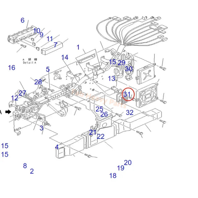 Fits For Komatsu Excavator PC200LC-6 PC210LC-6 PC220LC-6 PC230LC-6 Controller V-ECU 7834-10-2002 7834-10-2003
