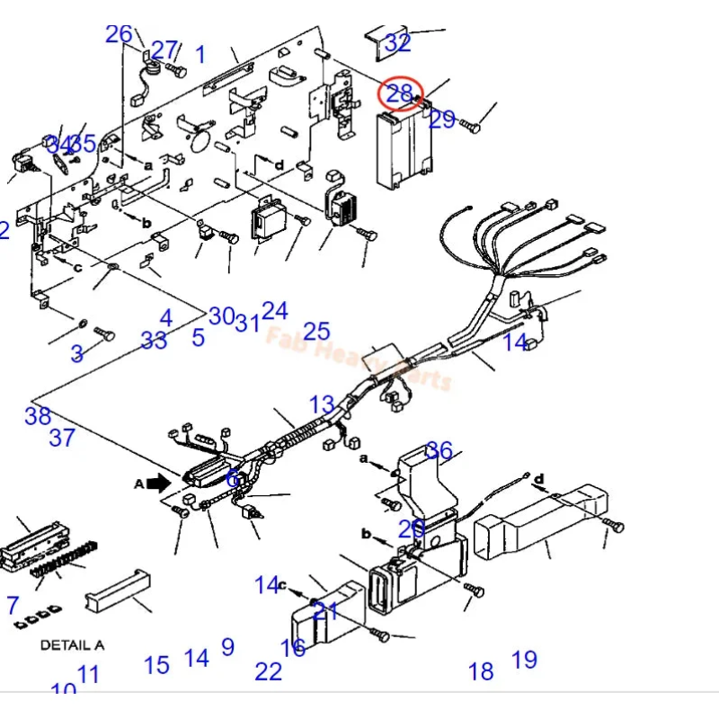 Fits For Komatsu Excavator PC200LL-6 PC220LL-6 PC200LC-6LE Computer Control Panel 7834-21-7003 7834-21-7001