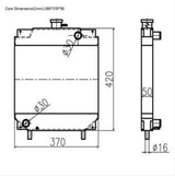 For Kubota Excavator U15 Hydraulic Radiator Core Assembly - Fab Heavy Parts