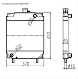 Voor Kubota graafmachine U15 hydraulische radiateurkernconstructie
