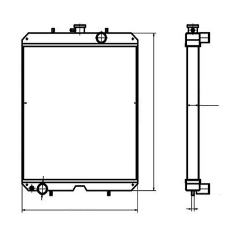 For Kubota F11 Hydraulic Radiator Assembly