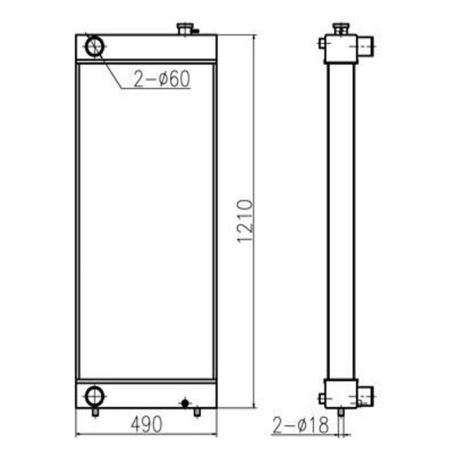 For Sumitomo Excavator SH350-3 SH350-5 Hydraulic Radiator Core Assembly