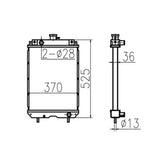 For Yanmar Excavator VIO10 - 2 Hydraulic Radiator Core Assembly 119325 - 44501 - Fab Heavy Parts