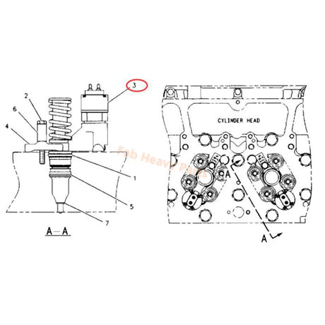 Fuel Injector 10R - 0967 10R0967 Fits for Caterpillar CAT Engine 3176 3054 Excavator 345B 345BL Backhoe Loader 416C 428C, Remanufactured - Fab Heavy Parts