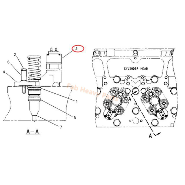 Fuel Injector 10R-0967 10R0967 Fits for Caterpillar CAT Engine 3176 3054 Excavator 345B 345BL Backhoe Loader 416C 428C, Remanufactured