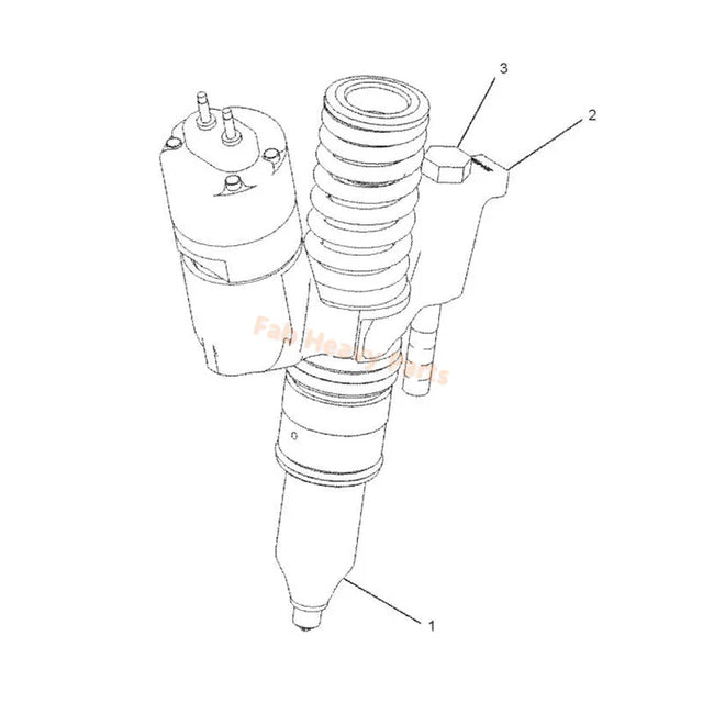 Wtryskiwacz paliwa 10R1274 10R-1274 Pasuje do silnika Caterpillar CAT C13, regenerowany