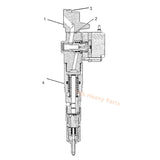 Fuel Injector 174 - 7526 1747526 Fits for Caterpillar CAT Engine 3408E 3412 Truck AD45 AD40 AE40 69D 769D Tractor 651E, Remanufactured - Fab Heavy Parts