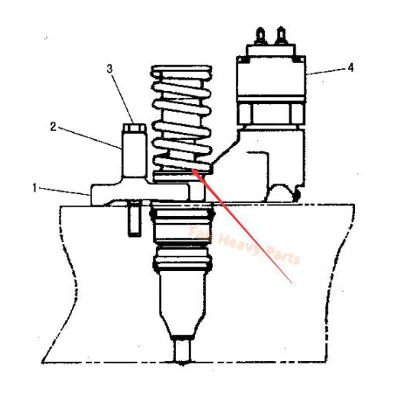 Fuel Injector 208 - 9160 2089160 Fits for Caterpillar CAT Engine C12 3176C Tractor D7R II Wheel Loader 966G II, Remanufactured - Fab Heavy Parts