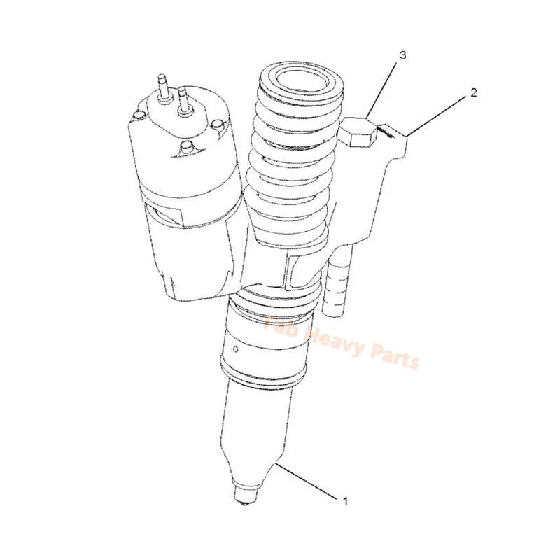 Injecteur de carburant 249-0705 2490705 Fits pour Caterpillar Cat Engine C13 Excavator 349 352 355 Wheel Loder 980 980L 980M 982 982M, Remanufacturé 980