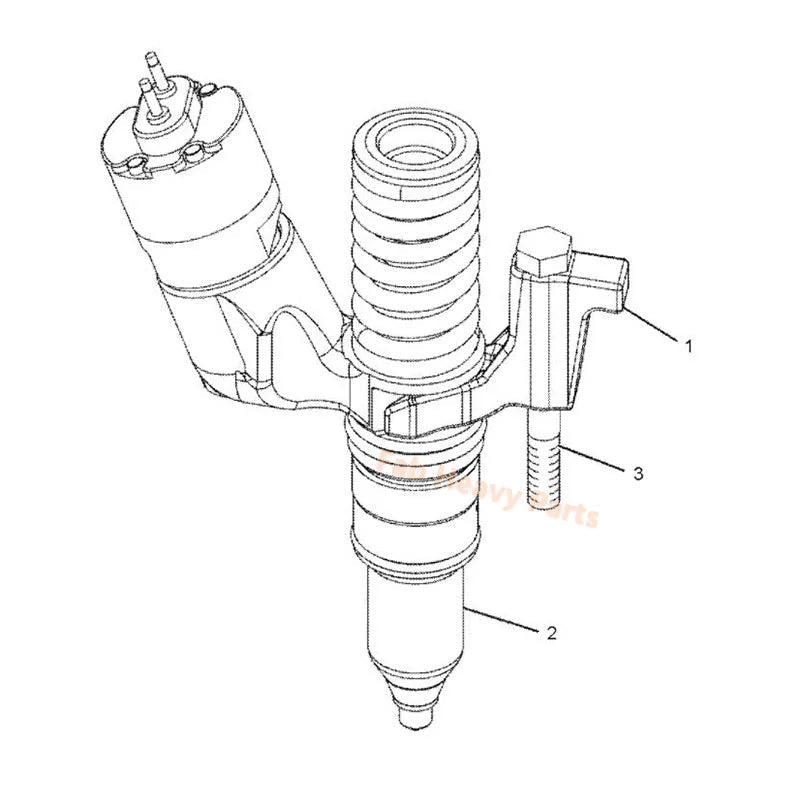 Fuel Injector 249 - 0712 2490712 Fits for Caterpillar CAT Engine C11 Dump Truck 725 730 Wheel Loader 966H, Remanufactured - Fab Heavy Parts