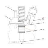 Injecteur de carburant 253-0616 2530616 Fits pour Caterpillar Cat Engine C18 Excavator 374F L 385C 390D Tracteur 631E 631G 633E II 637E 637G 651B, Remanufactured