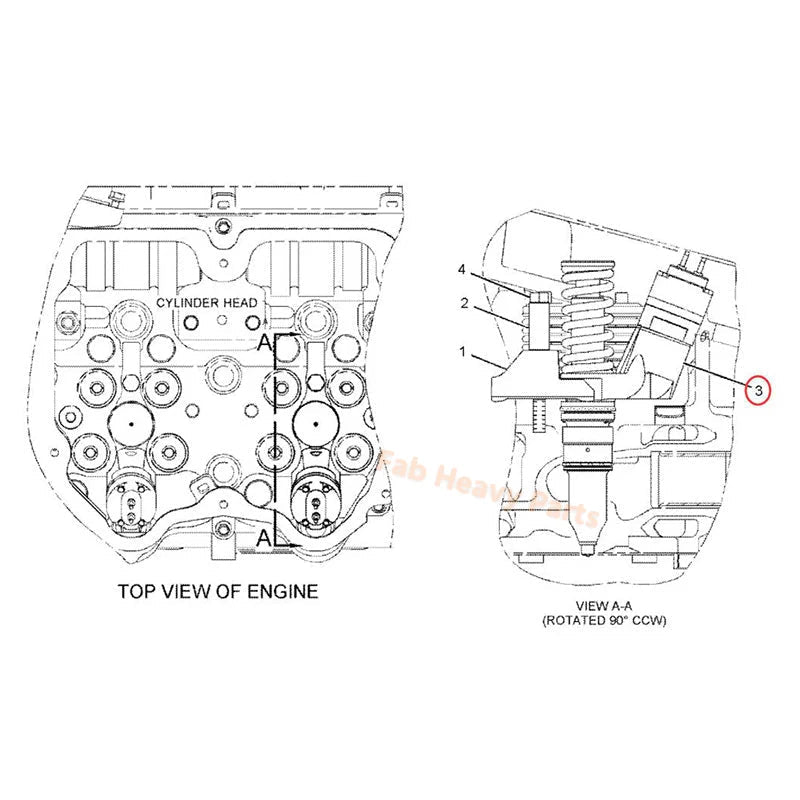 Fuel Injector 291 - 5911 2915911 Fits for Caterpillar CAT Engine C15 C18 Truck 772 772G Loader 988K Dozer 834K Excavator 395 390F L, Remanufactured - Fab Heavy Parts