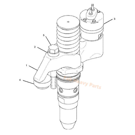 Fuel Injector 392 - 0201 3920201 Fits for Caterpillar CAT Engine 3512B 3516B Power Module PM3516, Remanufactured - Fab Heavy Parts