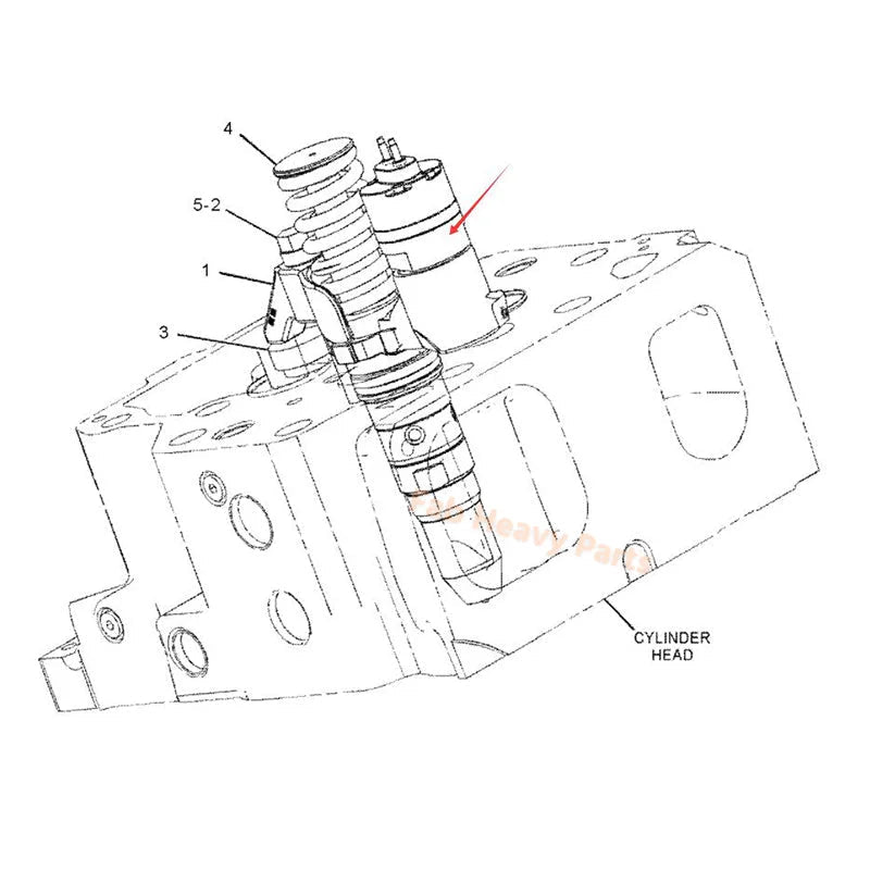 Fuel Injector 392 - 0217 3920217 Fits for Caterpillar CAT Engine 3512C 3516C Generator SR4 SR4B SR4BHV SR5, Remanufactured - Fab Heavy Parts