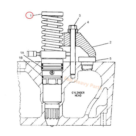 Fuel Injector 4P - 9077 4P9077 Fits for Caterpillar CAT Engine 3508 3512 3516, Remanufactured - Fab Heavy Parts