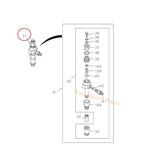 Fuel Injector 5153000391 5 - 15300039 - 1 for Isuzu C240 C - 240PW - 28 Engine - Fab Heavy Parts