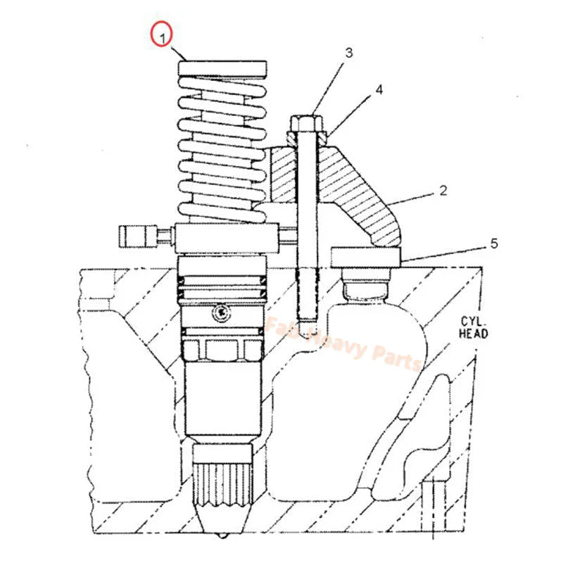 Fuel Injector 7E - 6408 7E6408 Fits for Caterpillar CAT Engine 3508 3512 3516, Remanufactured - Fab Heavy Parts
