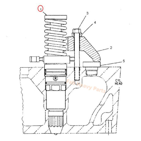 Fuel Injector 7E - 6408 7E6408 Fits for Caterpillar CAT Engine 3508 3512 3516, Remanufactured - Fab Heavy Parts