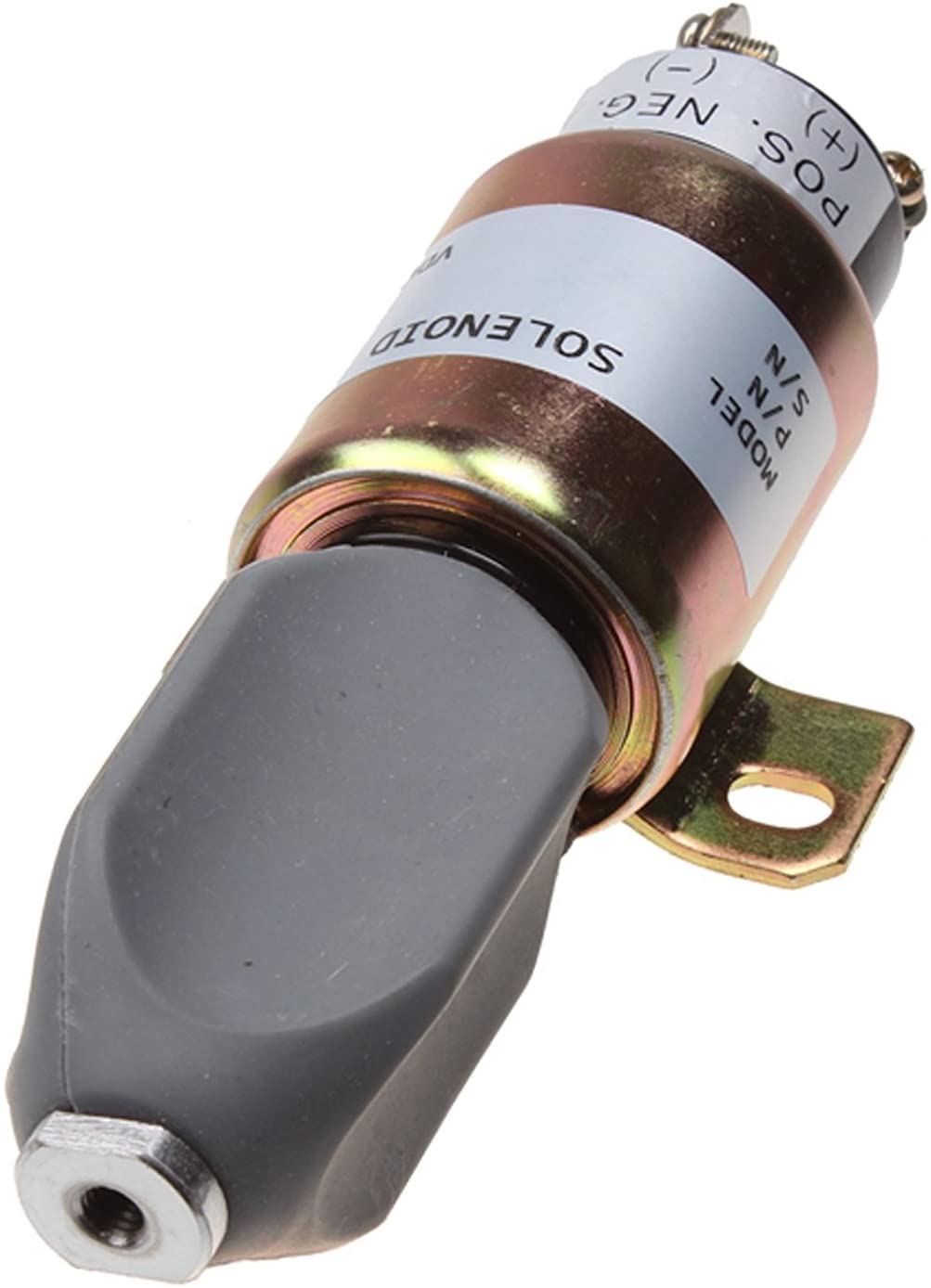 Fuel Shutoff Stop Solenoid 1751 - 24E7U1B1S5A SA - 3766 - T Fits for Cummins, 24V - Fab Heavy Parts