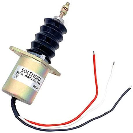 Fuel Stop Solenoid FSL90 - 0064 AM124379 AM124377 AM103337 Fits for John Deere 3375 375 675 655 755 855 955 F935 - Fab Heavy Parts