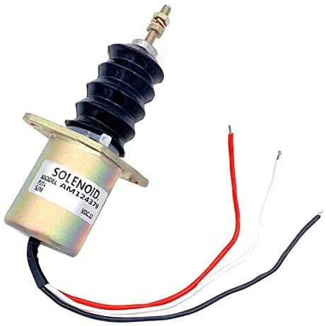 Fuel Stop Solenoid FSL90 - 0064 AM124379 AM124377 AM103337 Fits for John Deere 3375 375 675 655 755 855 955 F935 - Fab Heavy Parts