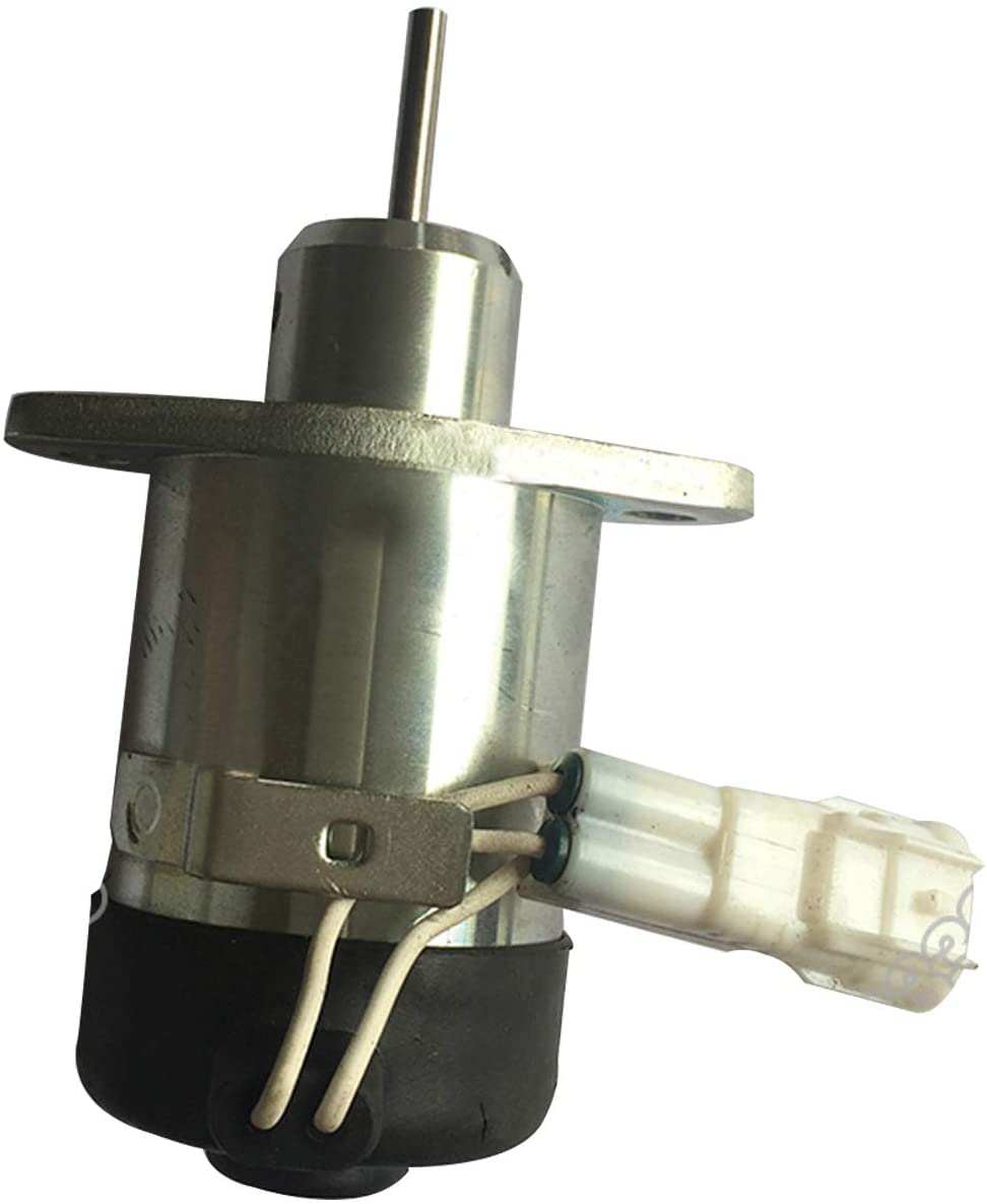 Fuel Stop Solenoid PS45CZ393 1E369 - 60011 for Kubota V2607 V3307 Linde 1219 Engine - Fab Heavy Parts