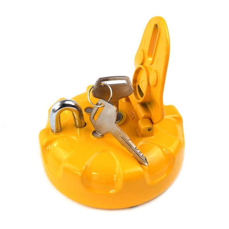 Fuel Tank Cap Locking W/ Keys Fit Komatsu PC200 PC300 Excavator - Fab Heavy Parts