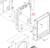 Hydraulic Radiator 11NA - 44111 11NA - 44170 for Hyundai Excavator R370LC - 7 - Fab Heavy Parts